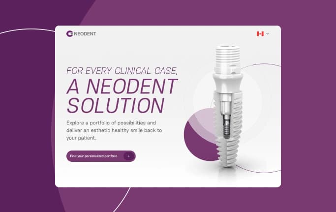 Case Neodent — Matilha Estúdio